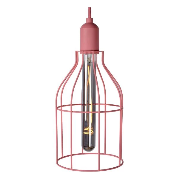 Lucide POLA - Hanglamp Kinderkamer - Ø 15 cm - 1xE27 - Roze - detail 3